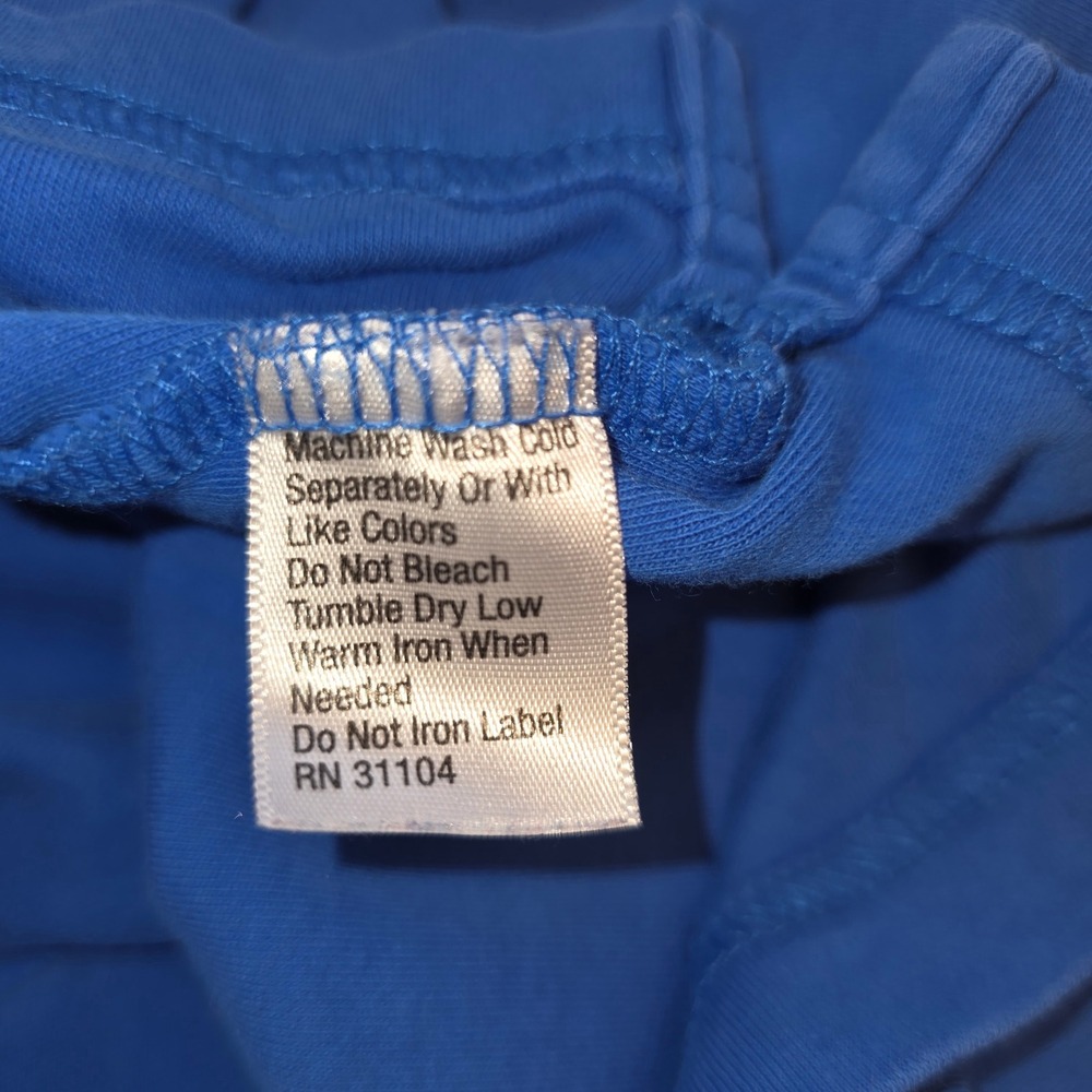Kim‎ Rogers Petite Small Royal Blue V-Neck 3/4 Sleeve 100% Cotton Knit Top - Picture 12 of 12